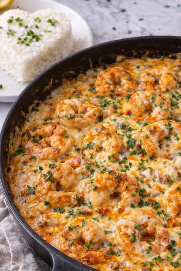 Creamy Garlic Shrimp with Spinach Recipe