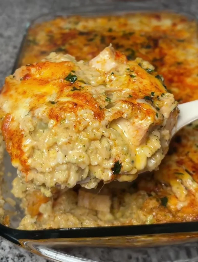 Bacon Cheesy Broccoli Chicken & Rice Recipe