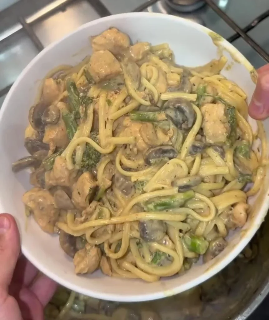 Mushroom Chicken Carbonara Recipe