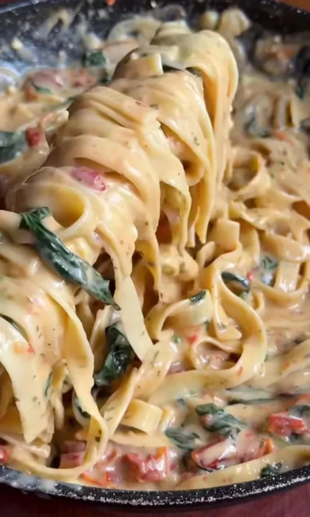 Spinach Sun-Dried Tomato Pasta Recipe