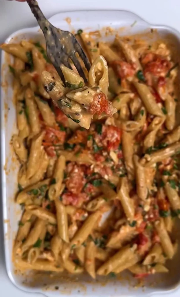 Mediterranean Feta Tomato Pasta Recipe