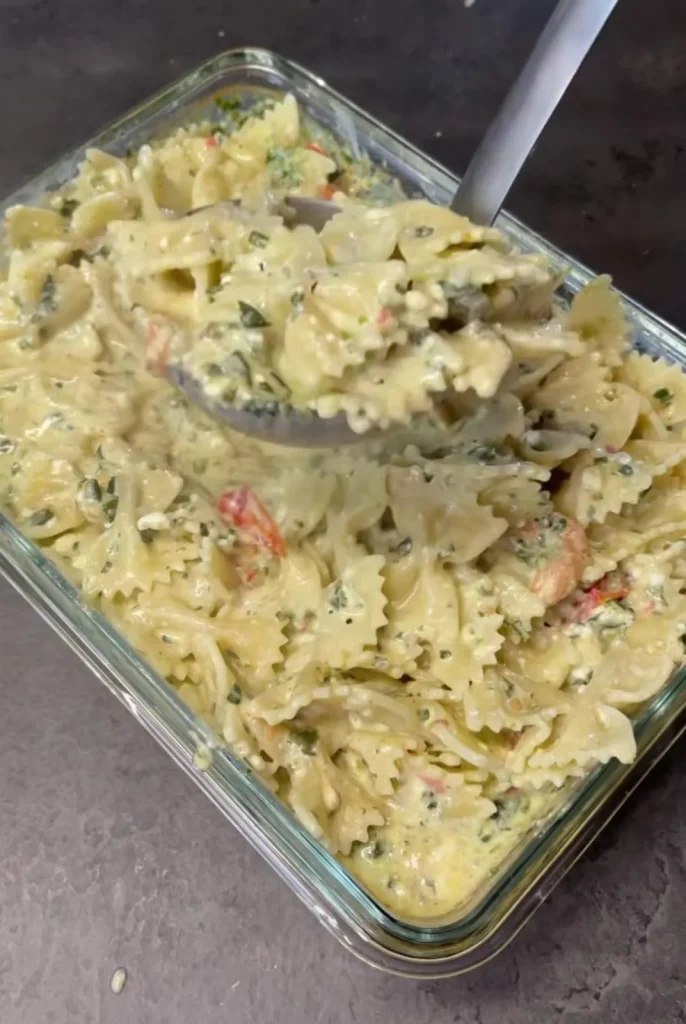 Spinach Feta Tomato Pasta Recipe