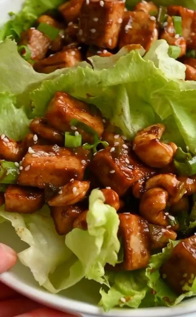 Assemble and Serve | Tofu Lettuce Wraps Recipe