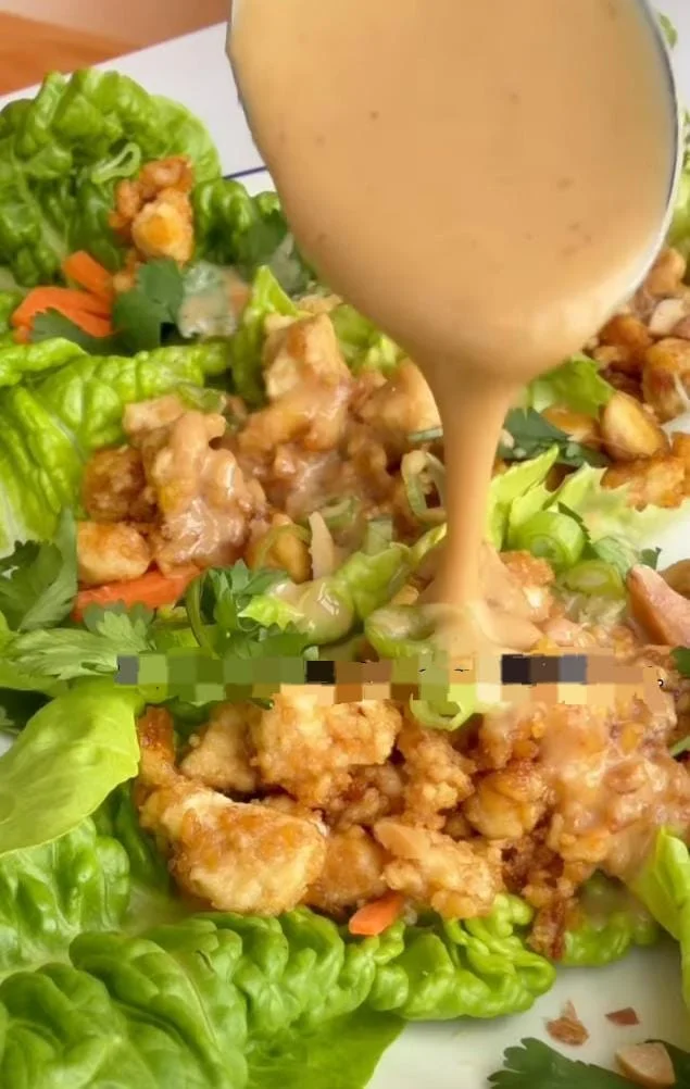 Peanut Tofu Lettuce Wraps Recipe