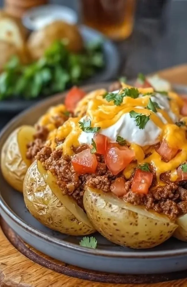 Spicy Loaded Taco Potato Bowl Recipe