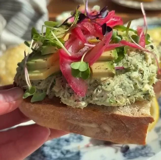 Spicy Green Goddess Salad Sandwich Recipe