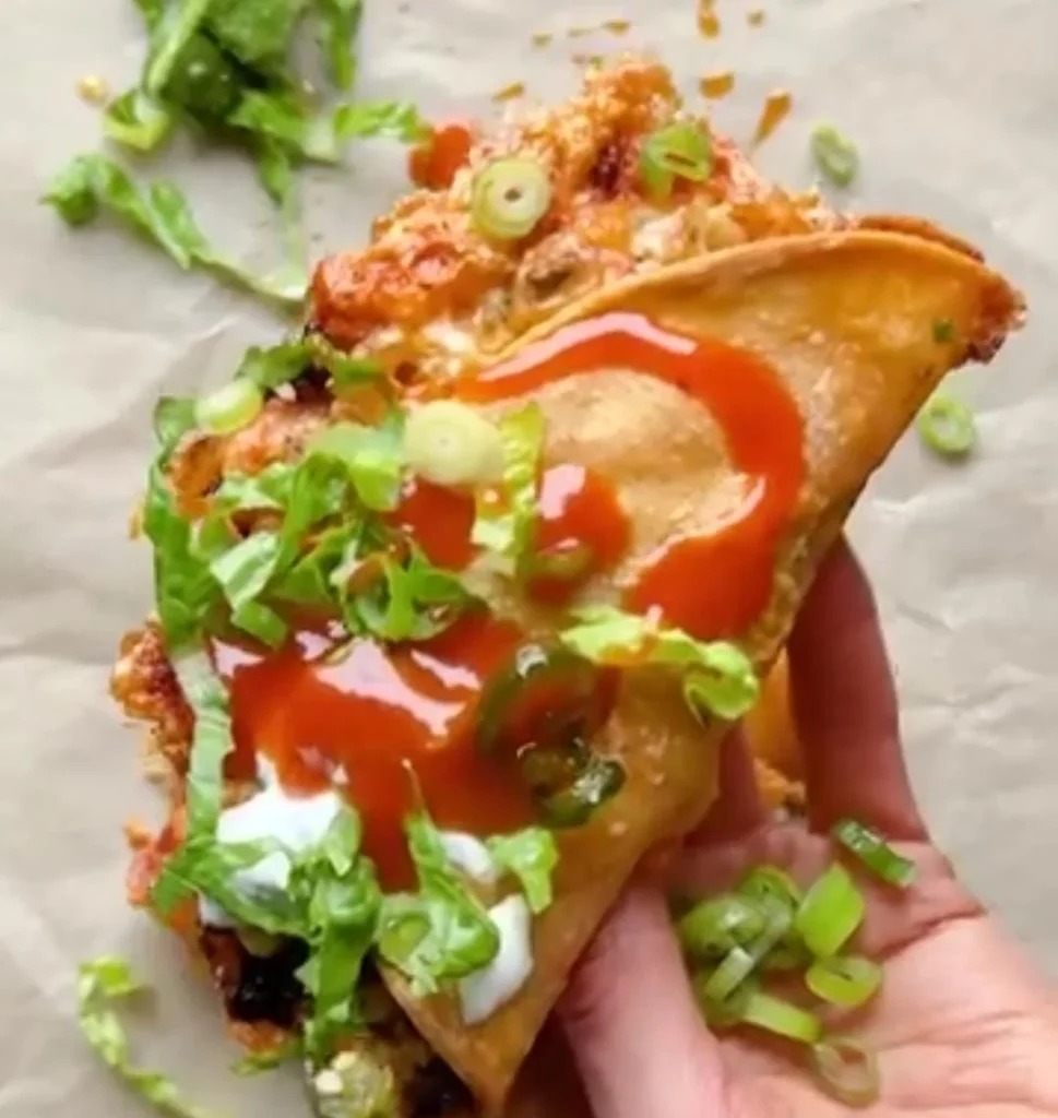Buffalo White Bean Tacos Recipe with Cheese