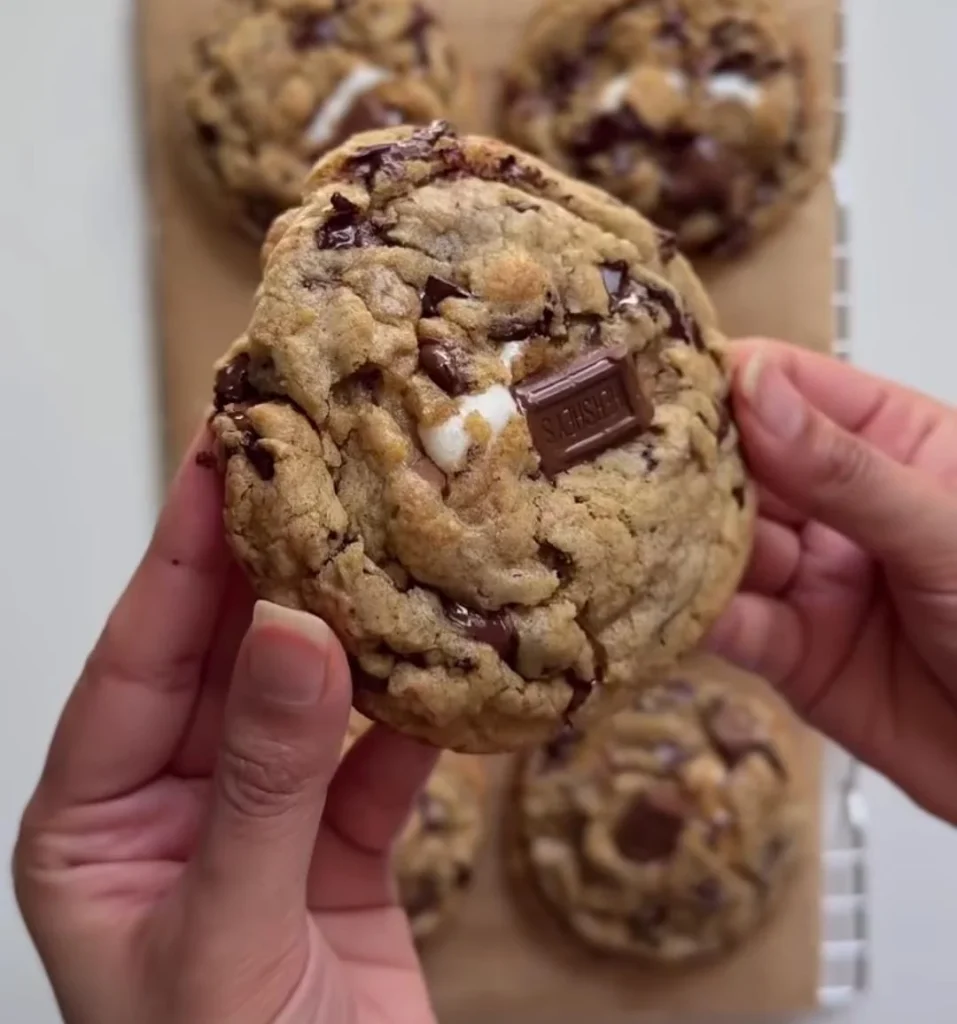Salted Caramel S'mores Cookies Recipe