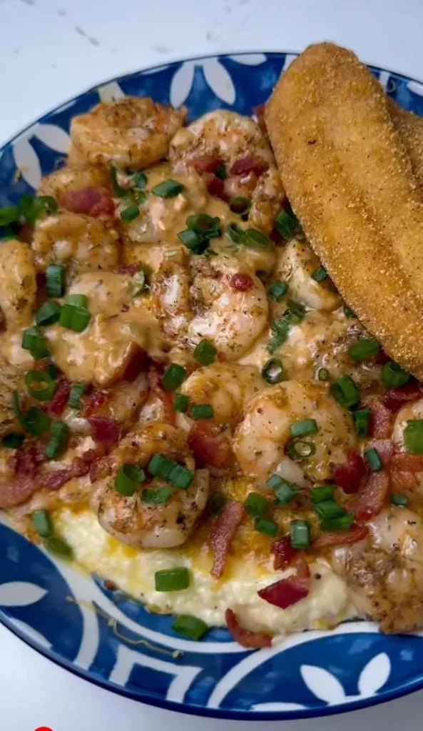 Garlic Parmesan Shrimp and Grits Recipe