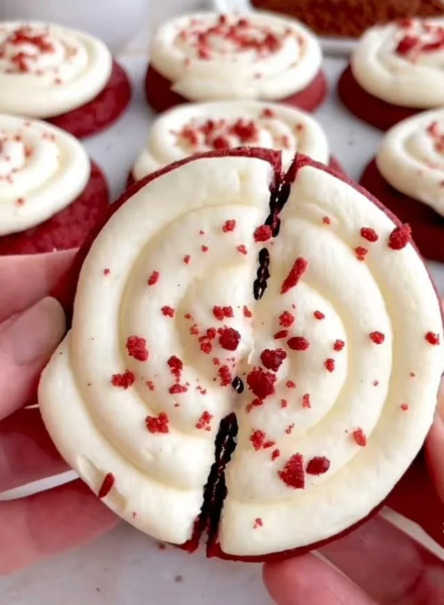 White Chocolate Red Velvet Cookies Recipe
