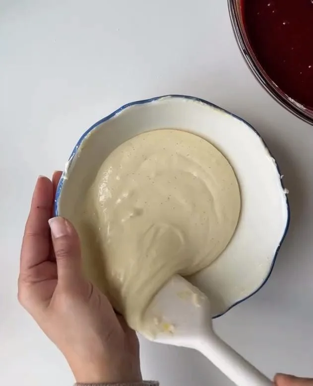 Make the Red Velvet Brownie Batter