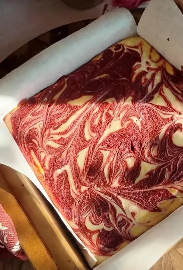 White Chocolate Red Velvet Cheesecake Brownies Recipe