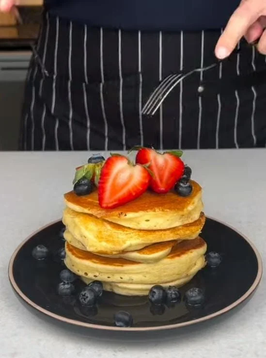 Serve Immediately | Fluffy Pancakes Recipe