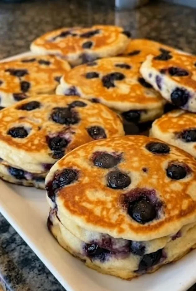 Blueberry Fluffy Pancakes Recipe
