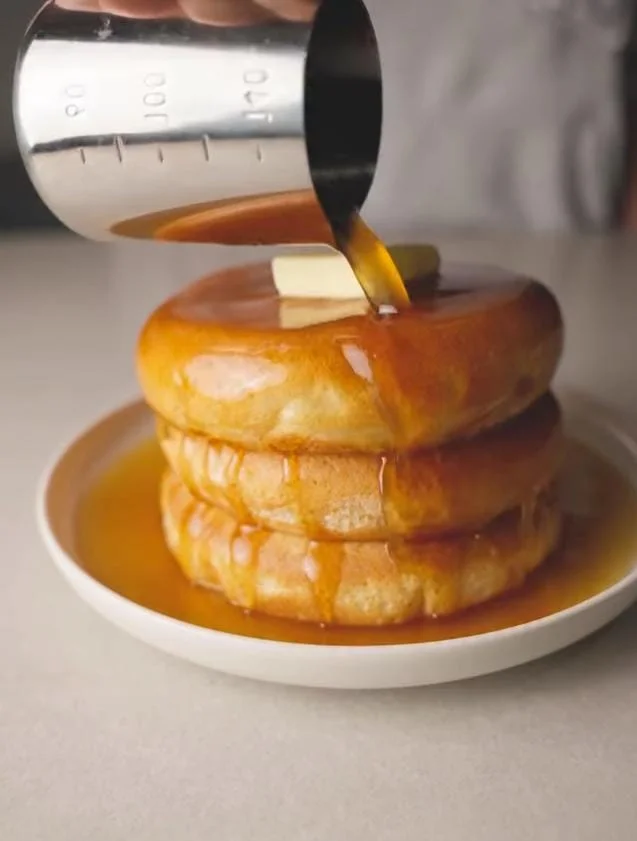 Cinnamon Vanilla Fluffy Pancakes Recipe