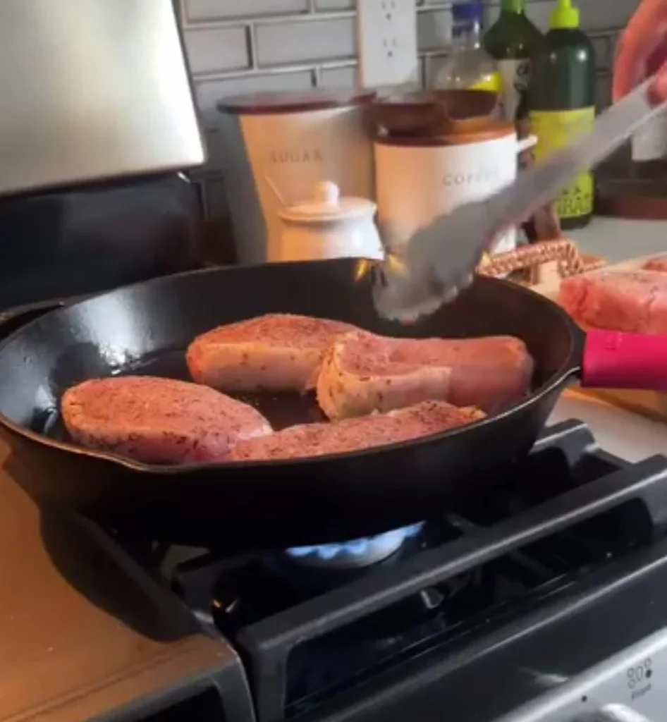 Sear the Pork Chops