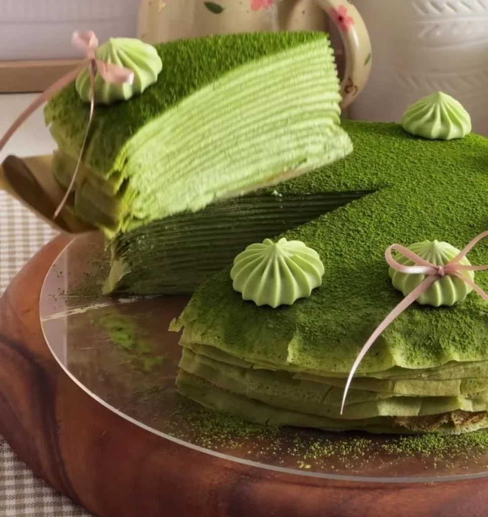 Matcha Crepe Cake Recipe