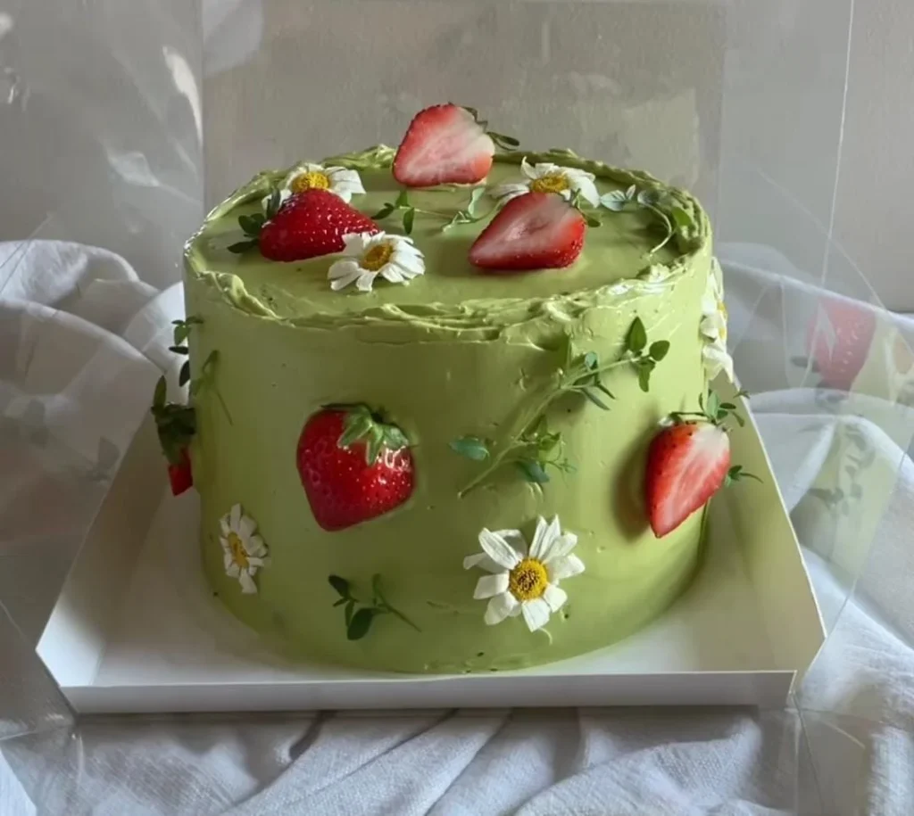 Strawberry Matcha Cake Recipe